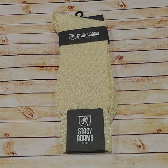 MEN'S STACY ADAMS SILKY DRESS SOCKS. BASIC COLORS. - Picture 1 of 2